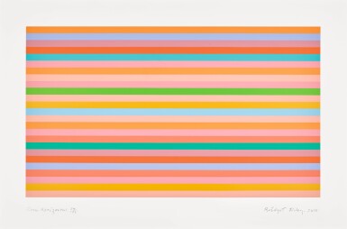 View full screen - View 1 of Lot 7. BRIDGET RILEY | ROSE HORIZONTAL (NOT IN SCHUBERT).