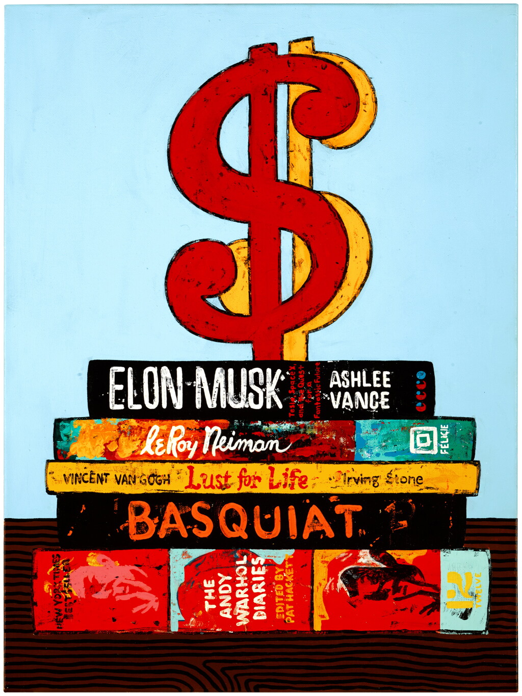 View full screen - View 1 of Lot 15. Still Life with Warhol Sculpture on Art Books.
