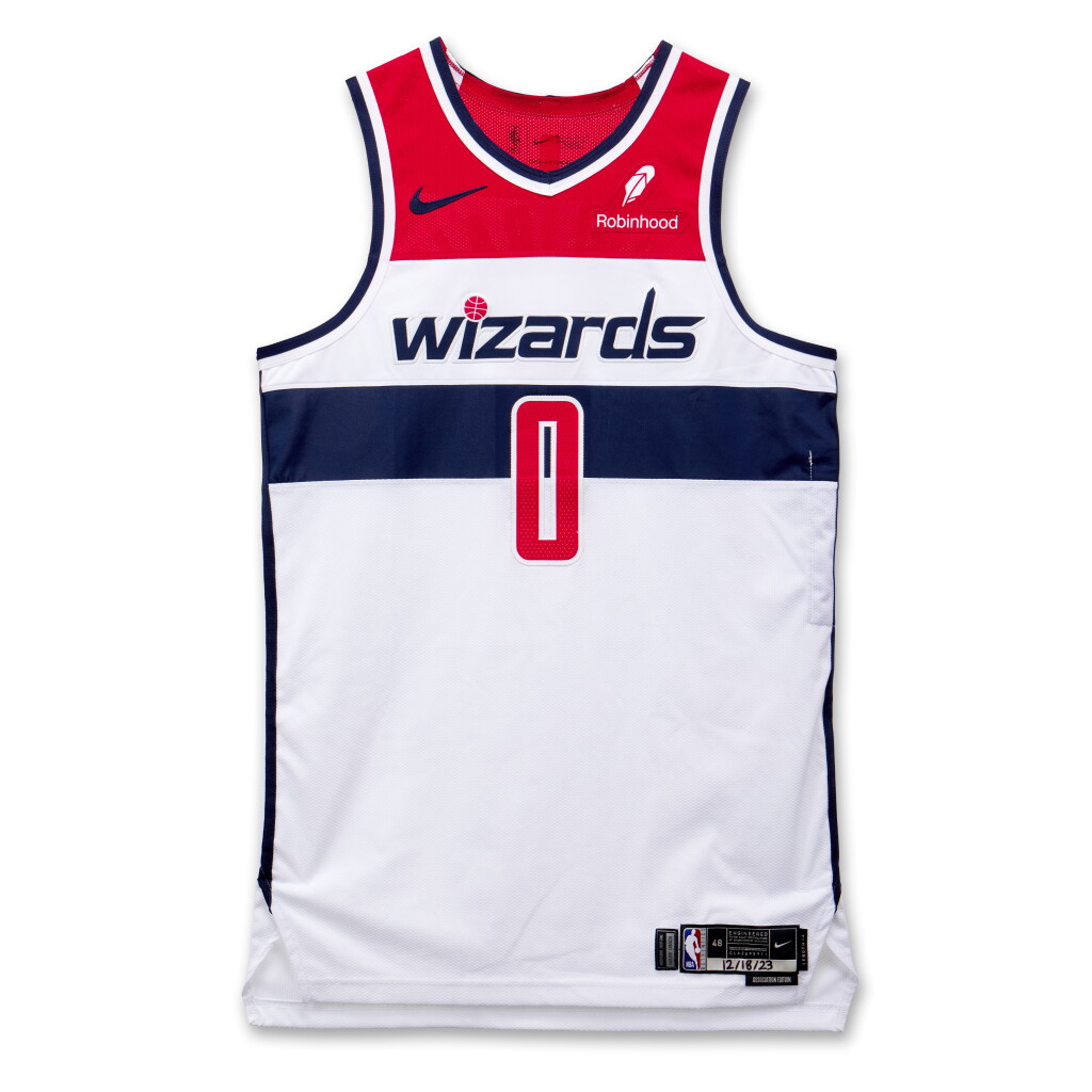 View full screen - View 1 of Lot 192. Bilal Coulibaly Washington Wizards 2023-2024 Game Worn Association Edition Jersey.