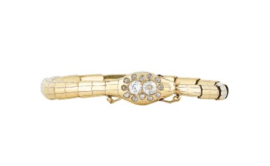 View full screen - View 1 of Lot 7. BRACELET DIAMANTS | DIAMOND BRACELET.