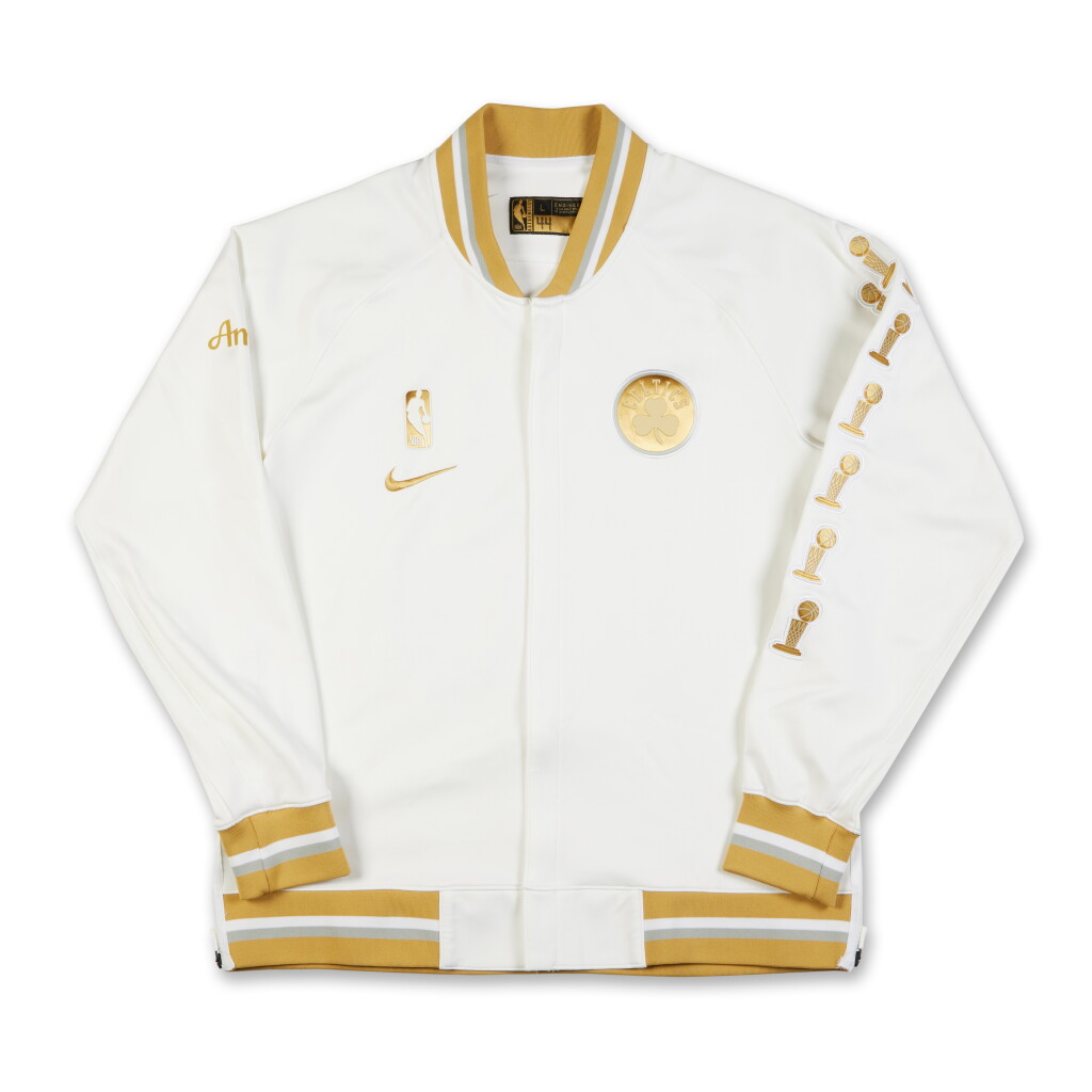 View full screen - View 1 of Lot 45. Jaden Springer ‘Ring Ceremony’ Boston Celtics 2024-2025 Kia NBA Tip-Off Game Worn Warmup Jacket.