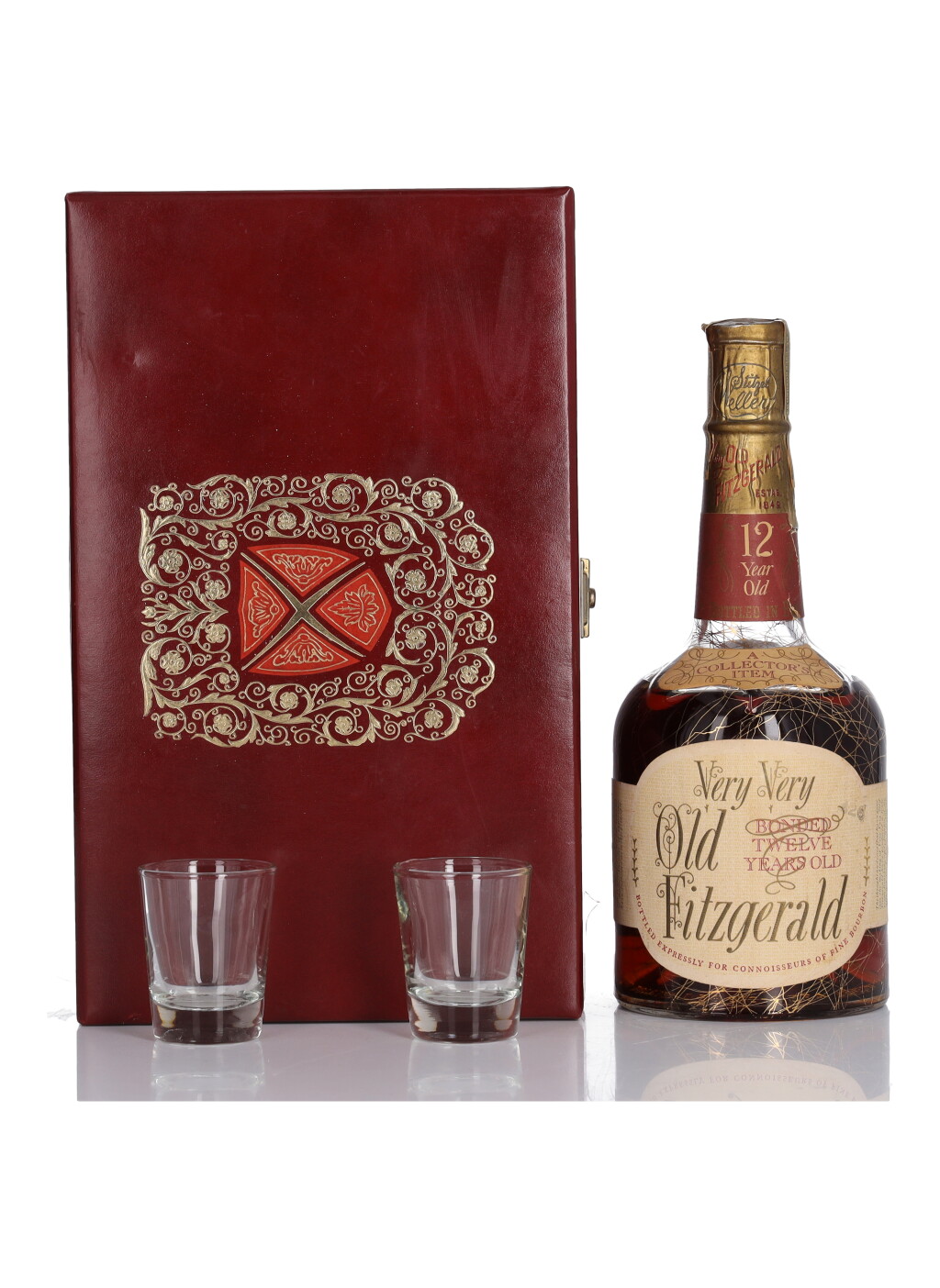 View full screen - View 1 of Lot 245. Very Very Old Fitzgerald 12 Year Old 100 Proof 1952 (1 Bottle 4/5 Quart).