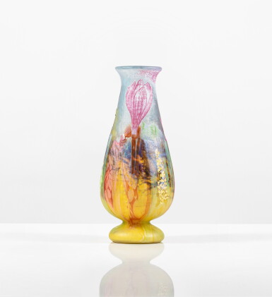 View full screen - View 1 of Lot 17. Crocus et Abeille vase, circa 1900.