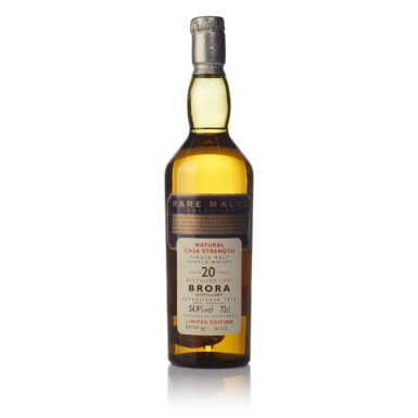 View full screen - View 1 of Lot 105. Brora Rare Malts 20 Year Old 54.9 abv 1975 (1 BT 70cl).