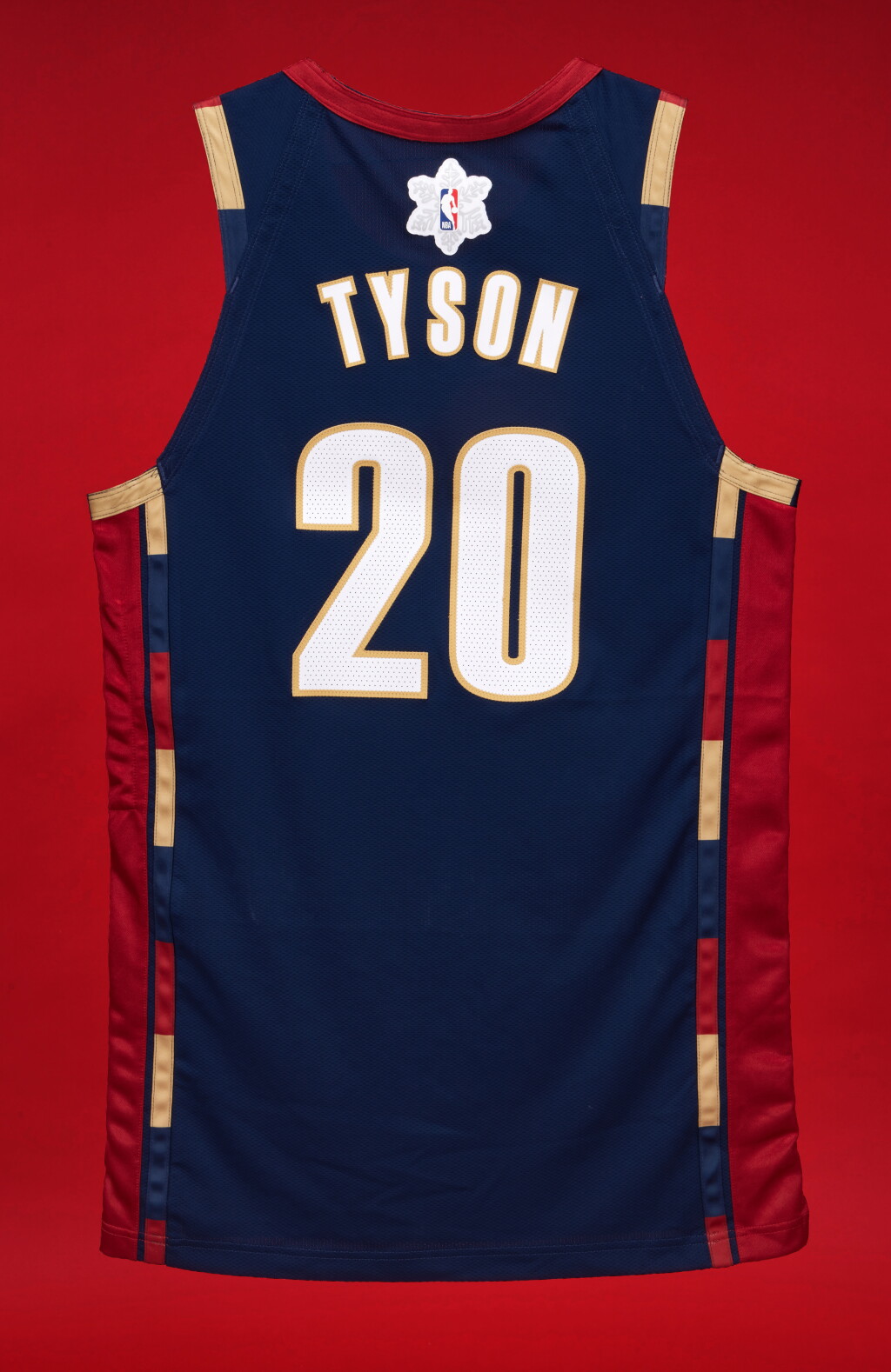 View full screen - View 1 of Lot 45. Jaylon Tyson ‘Christmas Day’ Cleveland Cavaliers 2025-2026 Game Worn Classic Edition Jersey.