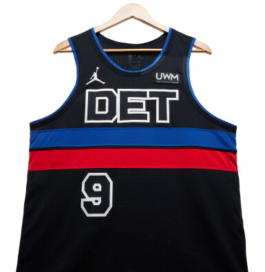 View full screen - View 1 of Lot 46. Ausar Thompson Detroit Pistons 2023-2024 Game Worn Statement Edition Jersey .