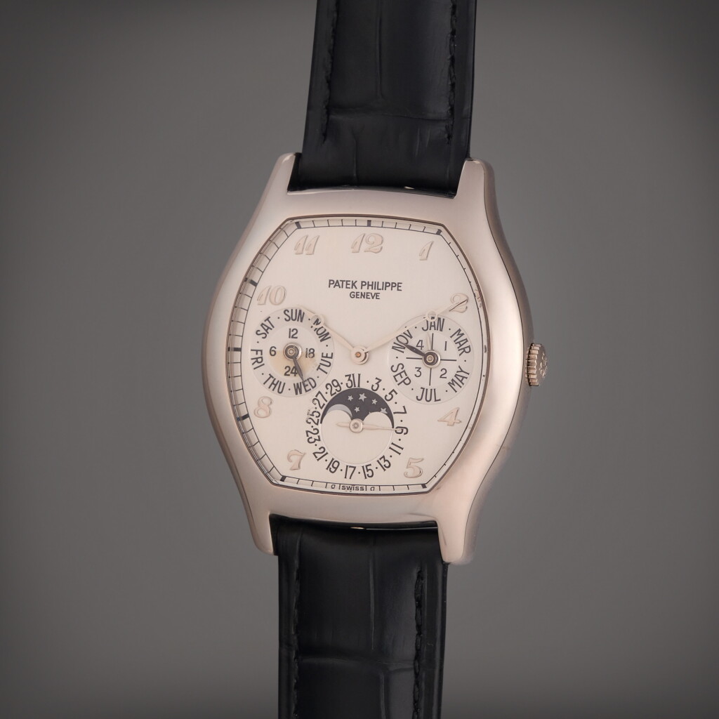 View full screen - View 1 of Lot 362. Reference 5040G | A white gold automatic perpetual calendar wristwatch with 24 hour indication, moon phases, and leap year indication, Circa 2006.