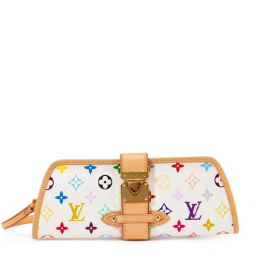 View full screen - View 1 of Lot 516. Takashi Murakami White Monogram Multicolore Coated Canvas Shirley.