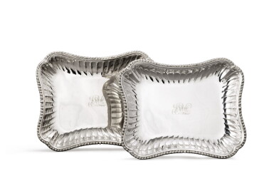 View full screen - View 1 of Lot 3. A pair of George III silver entrée-dishes, William Holmes, London, 1776.