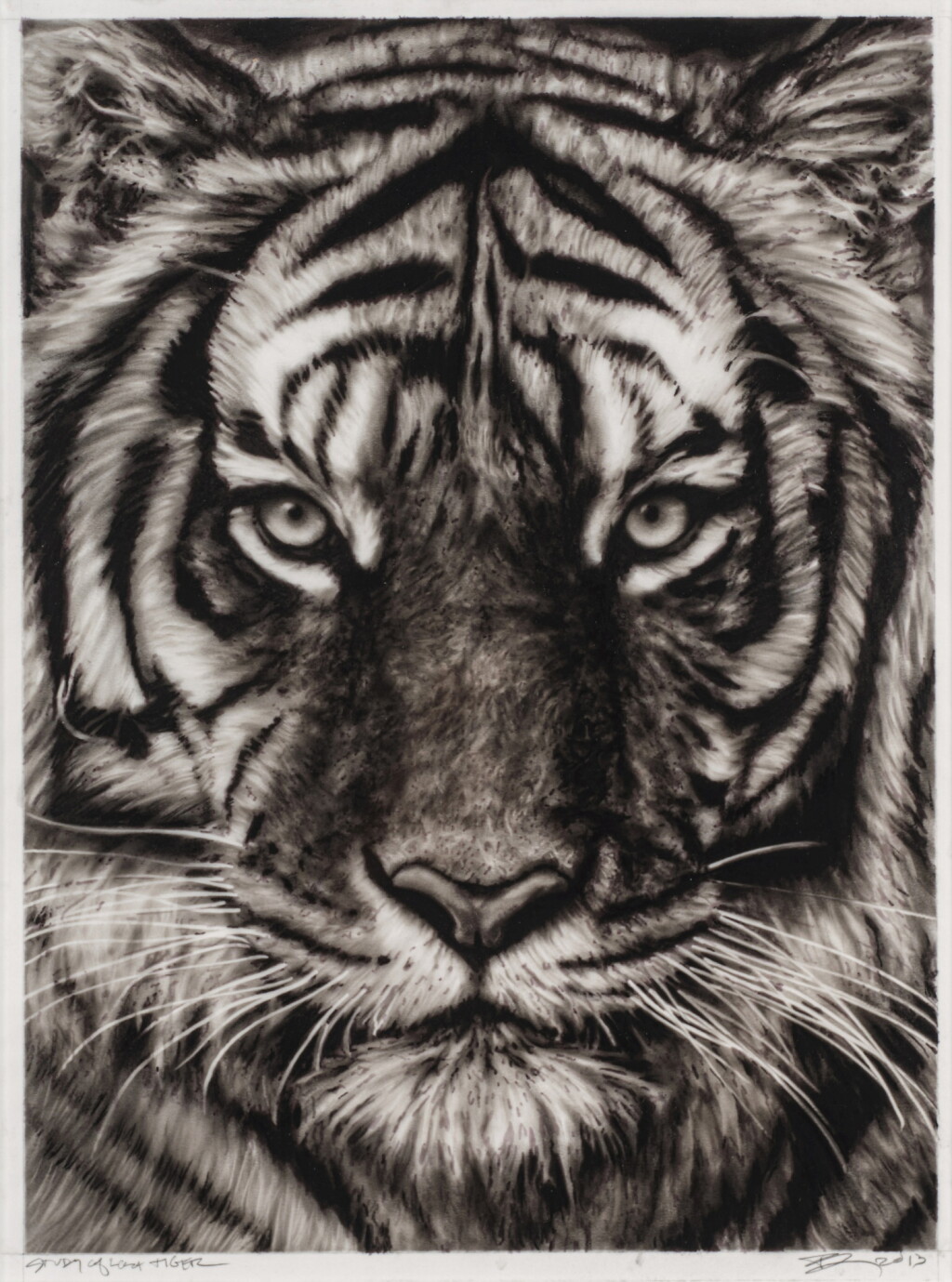 View full screen - View 1 of Lot 246. Study of Last Tiger.