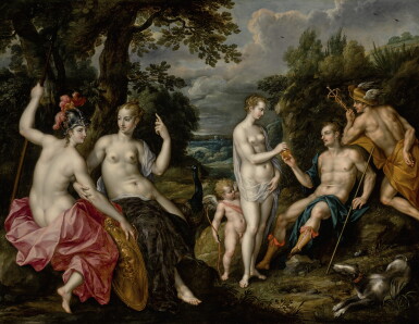 View full screen - View 1 of Lot 18. HENDRICK DE CLERCK | THE JUDGMENT OF PARIS.