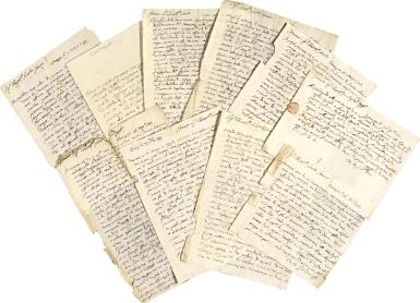 View full screen - View 1 of Lot 21. C. Goldoni. Ten autograph letters signed to the Genoese nobleman Cristoforo Spinola, Venice 1742-1743.