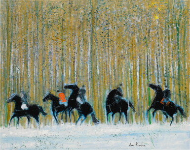 View full screen - View 1 of Lot 210. Hiver aux cavaliers.