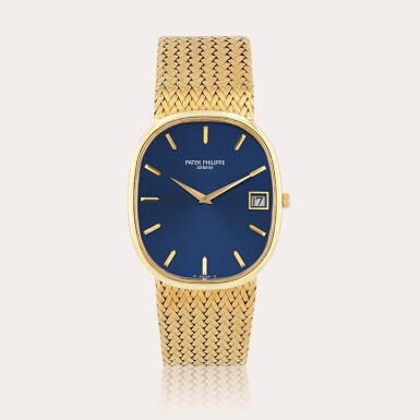 View full screen - View 1 of Lot 361. Ellipse, reference 3605/1 Montre bracelet en or jaune avec date | Yellow gold bracelet watch with date Vers 1980 | Circa 1980.
