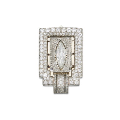 View full screen - View 1 of Lot 299. Diamond Clip, France.