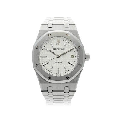 View full screen - View 1 of Lot 10. AUDEMARS PIGUET | REFERENCE 15300ST.00.1220ST.01 ROYAL OAK A STAINLESS STEEL AUTOMATIC WRISTWATCH WITH DATE AND BRACELET, CIRCA 2010.