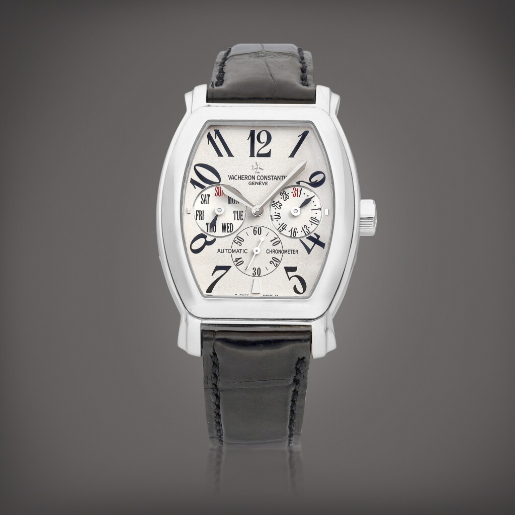 View full screen - View 1 of Lot 8733. Royal Eagle Malte, Reference 42008 | A white gold wristwatch with day and date, Circa 2004 | 江詩丹頓 | Royal Eagle Malte 型號42008 | 白金腕錶,備日期及星期顯示,約2004年製.