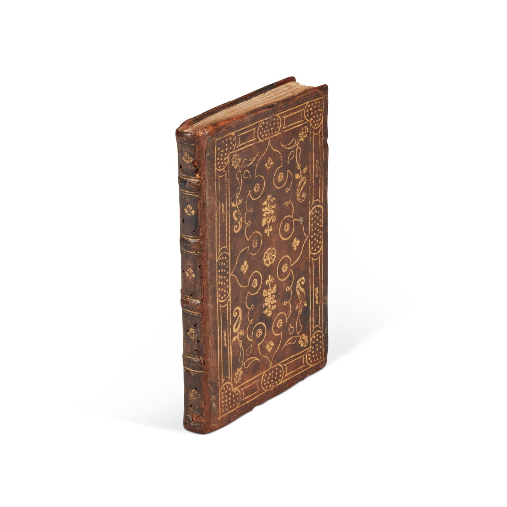 View full screen - View 1 of Lot 1830. San Pedro, Carcel de amor, Venice, 1553, contemporary Venetian brown morocco gilt by Anthoni Lodewijk of Flanders.