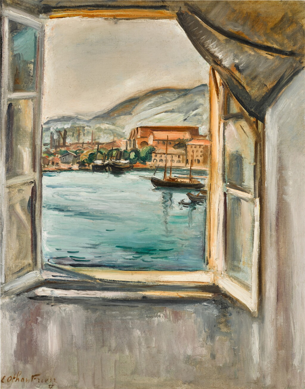 View full screen - View 1 of Lot 58. La fenêtre sur le port de Toulon.