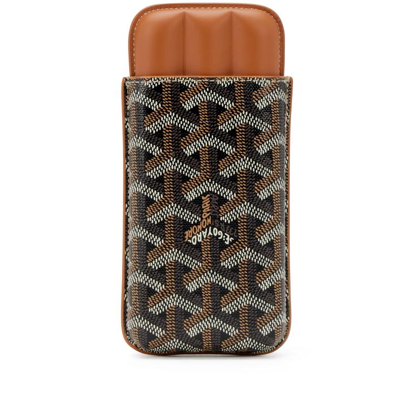 goyard cigarette case Luxury Cigar with Slot Holder Goyard Goyardine Churchill 3 Cigar