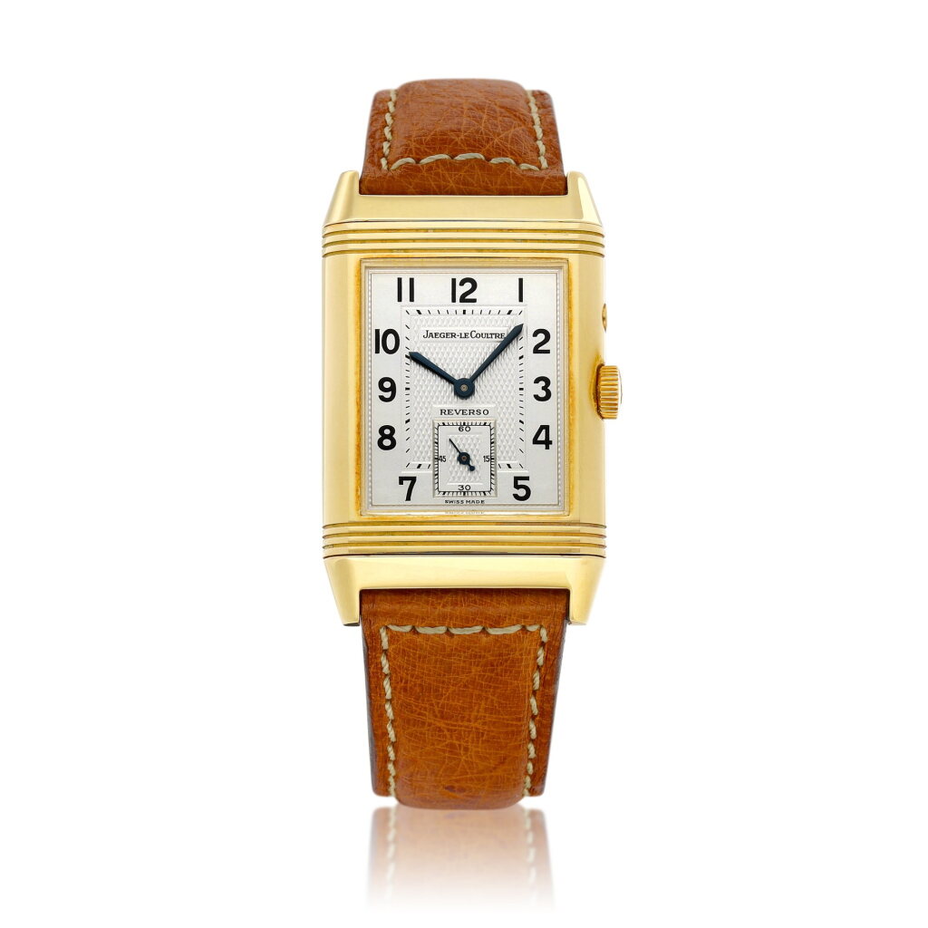 View full screen - View 1 of Lot 8782. Reverso, Reference 270.1.54 | A yellow gold reversible dual time zone wristwatch with 24 hours indication, Circa 2012 | 積家 | Reverso 型號270.1.54 | 黃金可翻轉兩地時間腕錶,備24小時顯示,約2012年製.