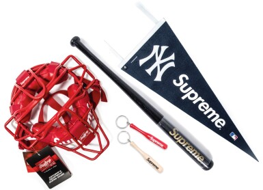 View full screen - View 1 of Lot 25. A GROUP OF 8 SUPREME BASEBALL ACCESSORIES.