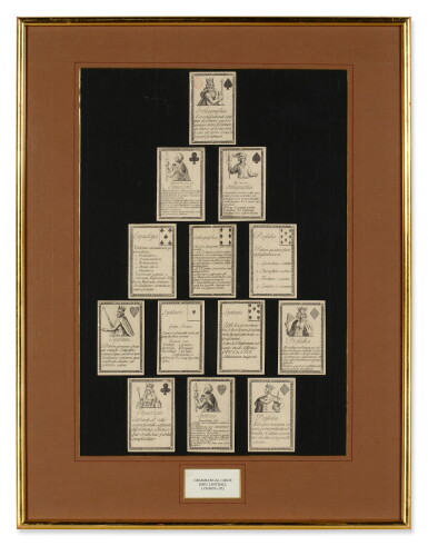 View full screen - View 1 of Lot 323. Playing Cards — Grammatical Cards.