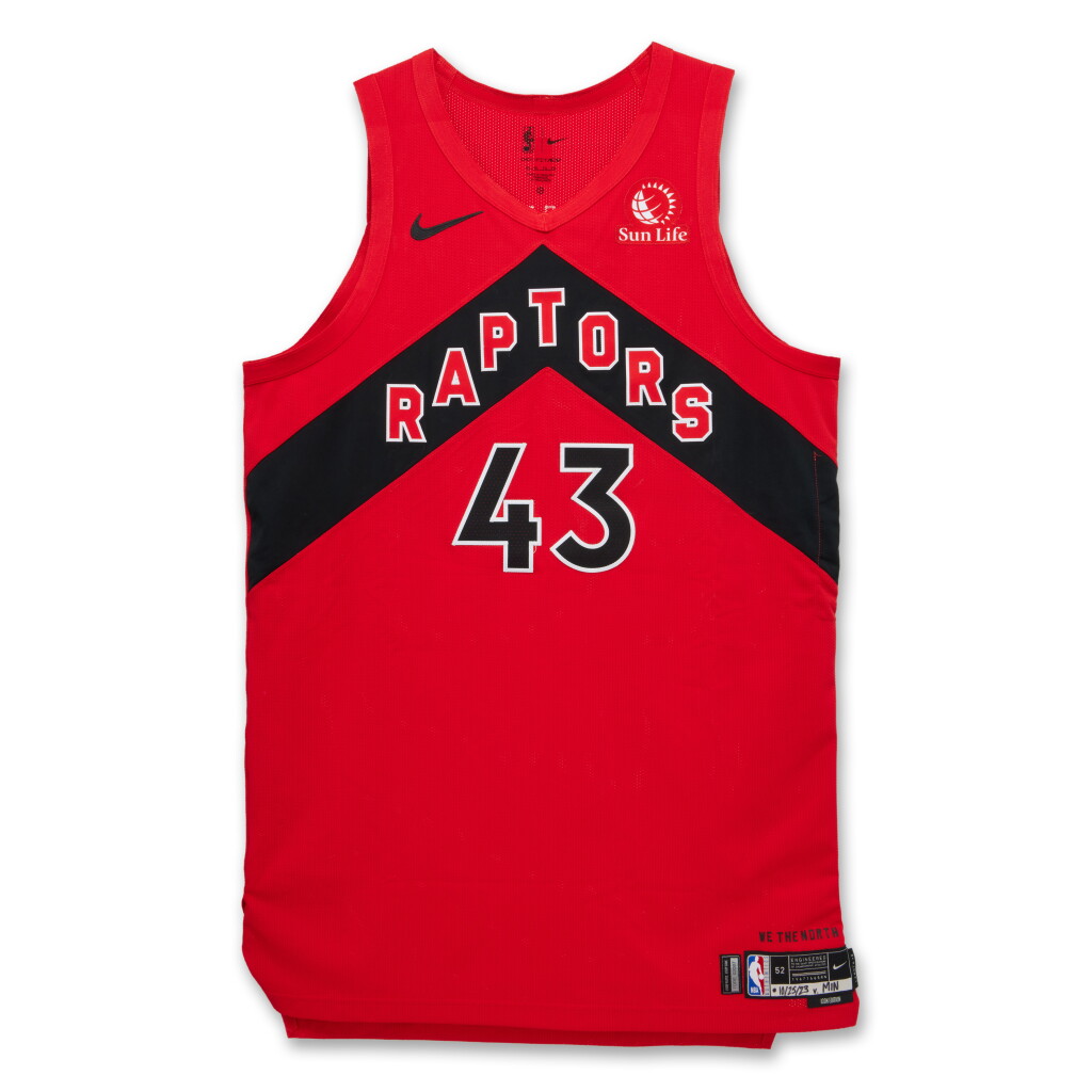View full screen - View 1 of Lot 129. Pascal Siakam Toronto Raptors 2023-2024 Kia NBA Tip-Off Game Worn Icon Edition Jersey | Matched to 2 Games.
