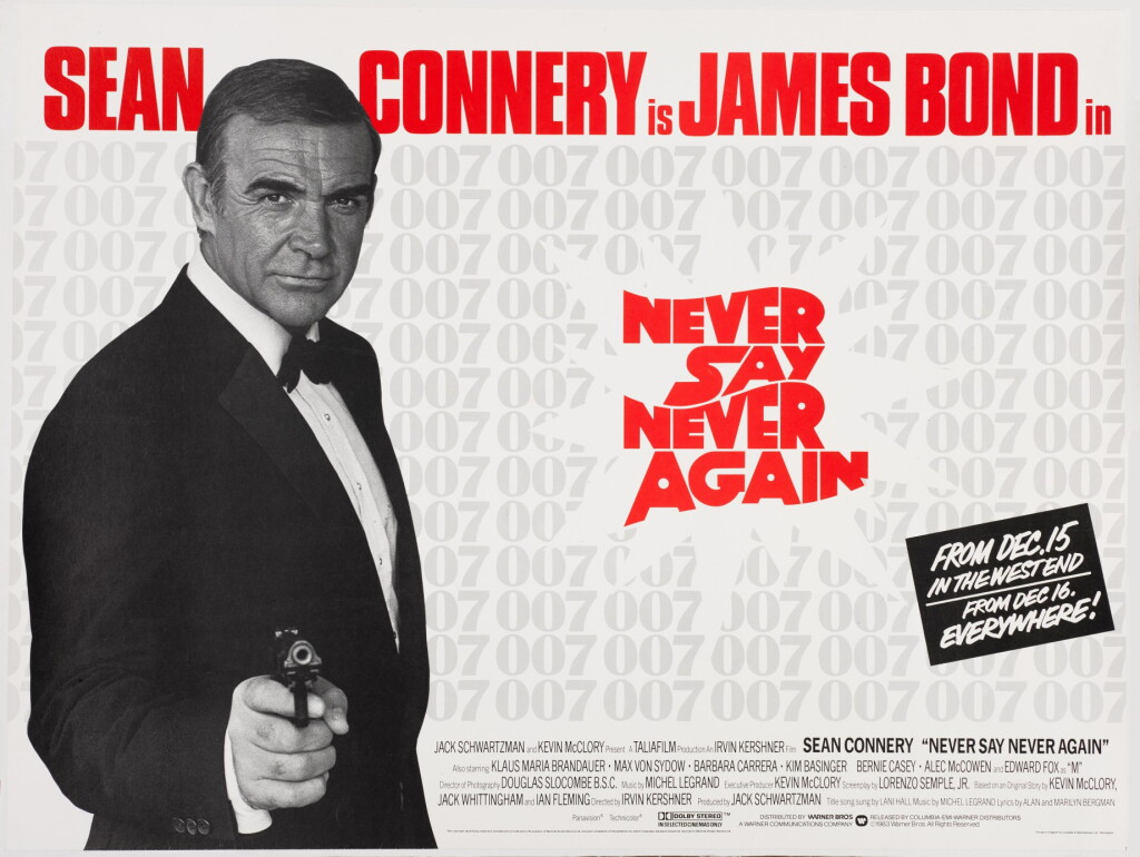 View full screen - View 1 of Lot 146. NEVER SAY NEVER AGAIN (1983) POSTER, BRITISH, ADVANCE.
