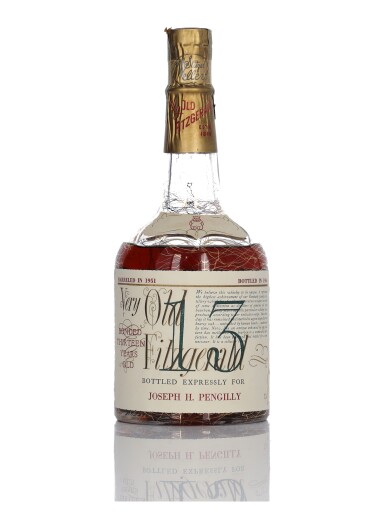 View full screen - View 1 of Lot 222. Very Old Fitzgerald 13 Year Old Bottled In Bond 100 Proof 1951 (1 Bottle 4/5 Quart).