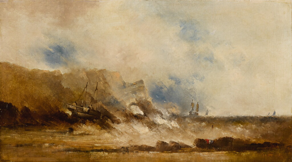 View full screen - View 1 of Lot 182. WILLIAM CLARKSON STANFIELD, R.A. | SHIPS AT SEA.