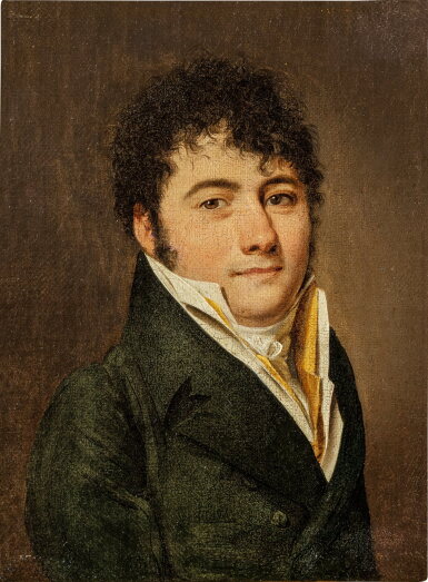 View full screen - View 1 of Lot 166. Portrait of a Man wearing a Double Waistcoat.