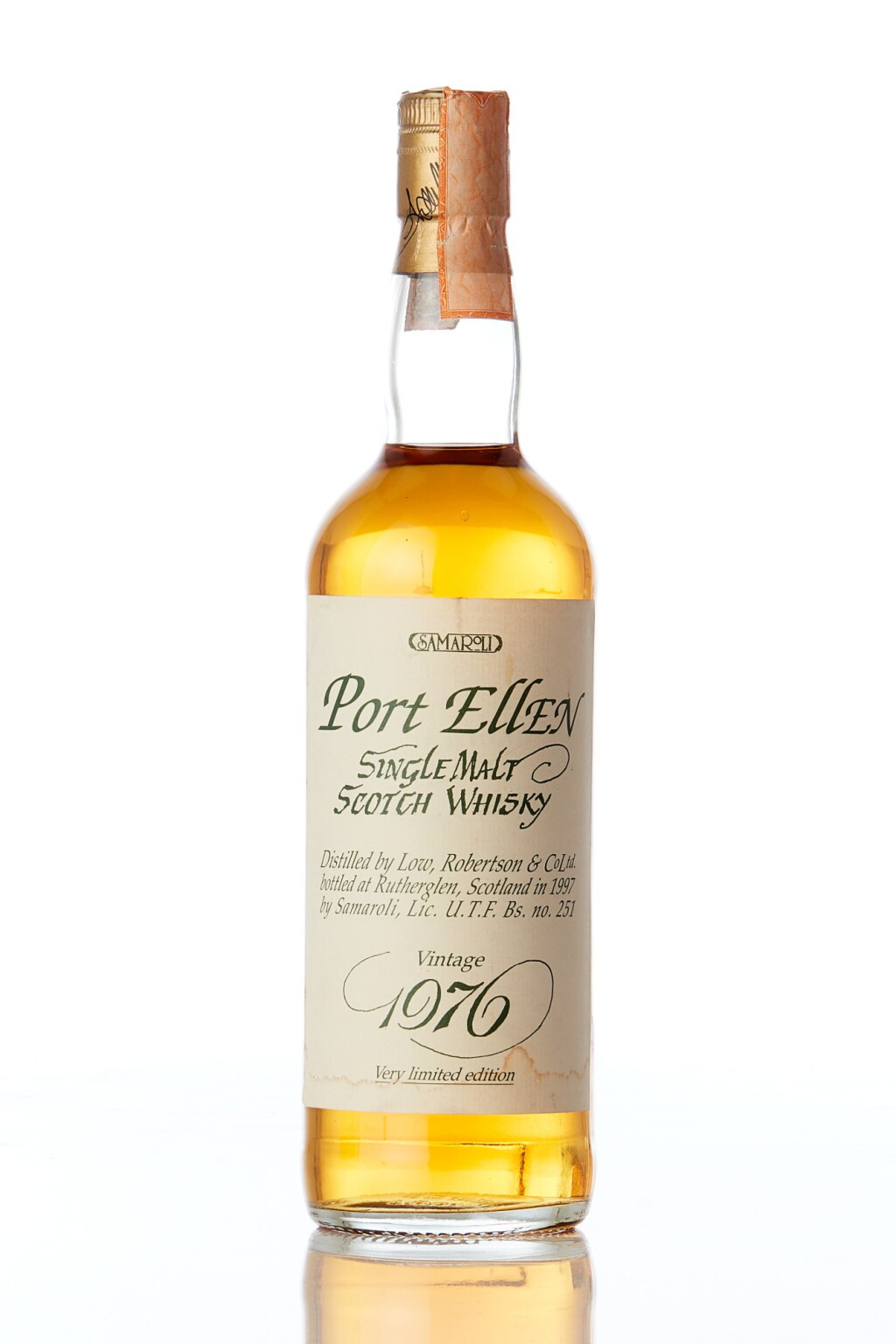View full screen - View 1 of Lot 5509. Port Ellen Samaroli 21 Year Old 45.0 abv 1976 (1 BT70) .