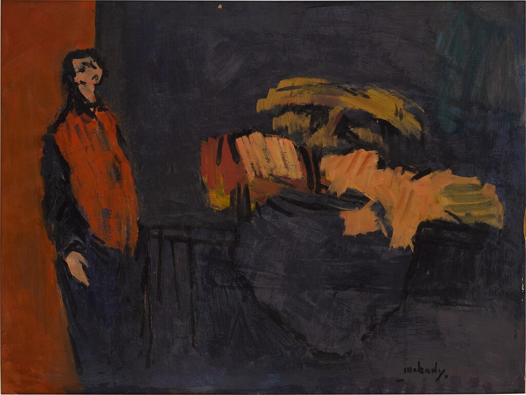 View full screen - View 1 of Lot 481. Figure with Still Life.