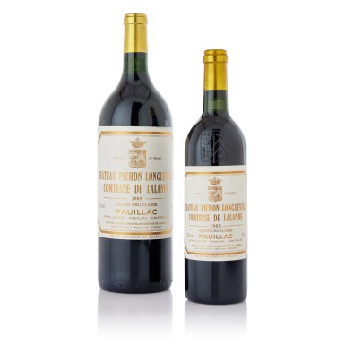 View full screen - View 1 of Lot 2968. Château Pichon Longueville, Lalande 1985 (6 MAG).