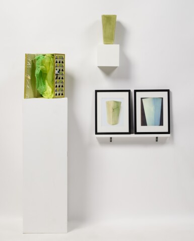 View full screen - View 1 of Lot 80. Broken (Rectangular Vase).