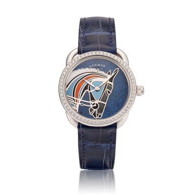 View full screen - View 1 of Lot 6146. Arceau Robe du Soir Reference AR6.A93d, a limited edition white gold and diamond automatic wristwatch enamel dial by Anita Porchet, Circa 2018.