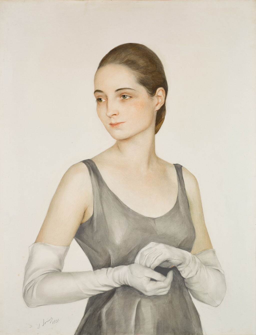 View full screen - View 1 of Lot 142. Lady in White Gloves.