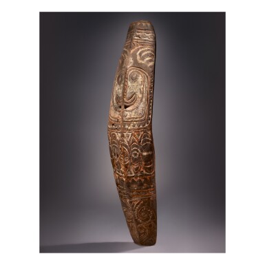 View full screen - View 1 of Lot 55. IATMUL WAR SHIELD.