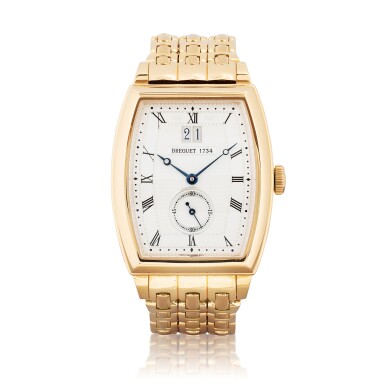 View full screen - View 1 of Lot 1047. Heritage Big Date, Ref 5480 Montre bracelet en or jaune avec date digitale et bracelet | Yellow gold wristwatch wit digital date display and bracelet Vers 2005 | Circa 2005.