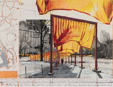 View full screen - View 1 of Lot 40. The Gates (Project for Central Park, New York City).