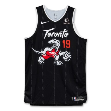 View full screen - View 1 of Lot 39. Jakob Poeltl Toronto Raptors 2025-2026 Game Worn City Edition Jersey .