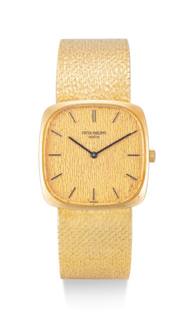 View full screen - View 1 of Lot 44. PATEK PHILIPPE | GOLDEN ELLIPSE, REFERENCE 3566, A YELLOW GOLD BRACELET WATCH, CIRCA 1970.