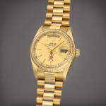 Day-Date 'Royal Khanjar', Reference 18038 | A yellow gold wristwatch with day, date and bracelet | Circa 1983