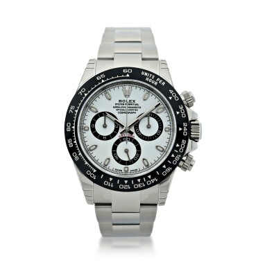 View full screen - View 1 of Lot 16. ROLEX | REFERENCE 116500 DAYTONA A STAINLESS STEEL AUTOMATIC CHRONOGRAPH WRISTWATCH WITH BRACELET, CIRCA 2017 .