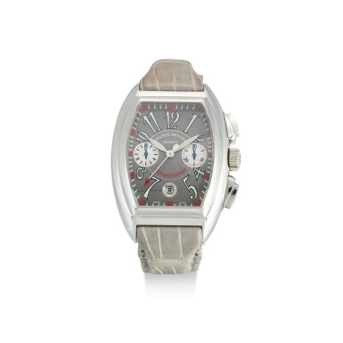 View full screen - View 1 of Lot 8148. FRANCK MULLER | CONQUISTADOR, REFERENCE 8005 CC | A STAINLESS STEEL CHRONOGRAPH WRISTWATCH WITH DATE, CIRCA 2012 | Conquistador 型號8005 CC 精鋼計時腕錶,備日期顯示,約2012年製.