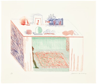 View full screen - View 1 of Lot 232. DAVID HOCKNEY, R.A. | IN A CHIAROSCURO (S. A. C. 207; MCA TOKYO 186).