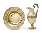 A Charles X Silver-Gilt Ewer and Basin, Desire-Toussaint Legrand, Paris, Circa 1830