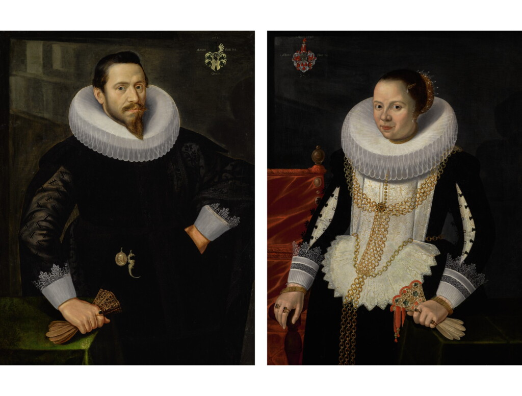 View full screen - View 1 of Lot 249. GOTTFRIED VON WEDIG | PORTRAITS OF PETER OSTERMANN AND HIS WIFE GERTRUDE KIEVER.