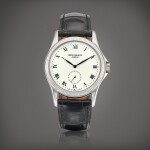 Reference 5115 | A white gold wristwatch with enamel dial, Circa 2002 | 百達翡麗 | 型號5115 | 白金腕錶,備琺瑯錶盤,約2002年製